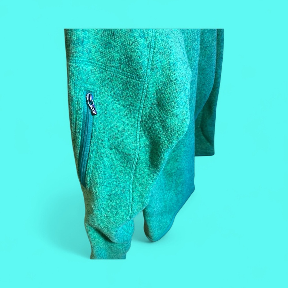 Patagonia Women’s Better Sweater® 1/4-Zip Pullover – Size M – Aqua Green - Picture 6 of 8